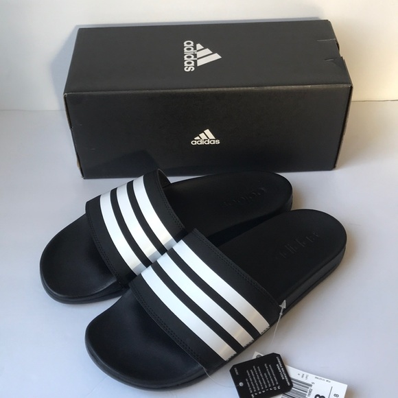 mens adidas cloudfoam slides